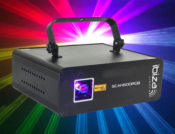 Ibiza Light Scan500RGB Animation Laser