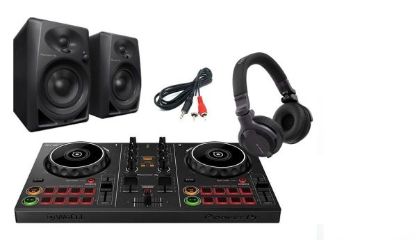 Pioneer DDJ-200, DM-40 & HDJ-CUE1 Bundle DJ
