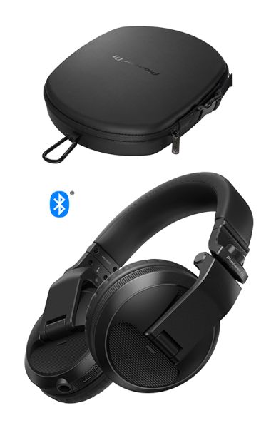 Pioneer DJ HDJ-X5BT-K Bluetooth Headphones With HDJ-HC02 Case