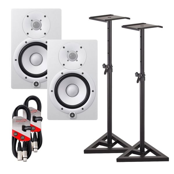 Yamaha HS7 Monitors & Stands Package (White)